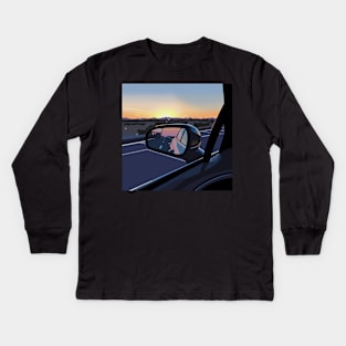 Road Trip Sunset Kids Long Sleeve T-Shirt